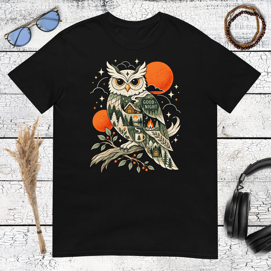 Night Owl T-Shirt – black, front view