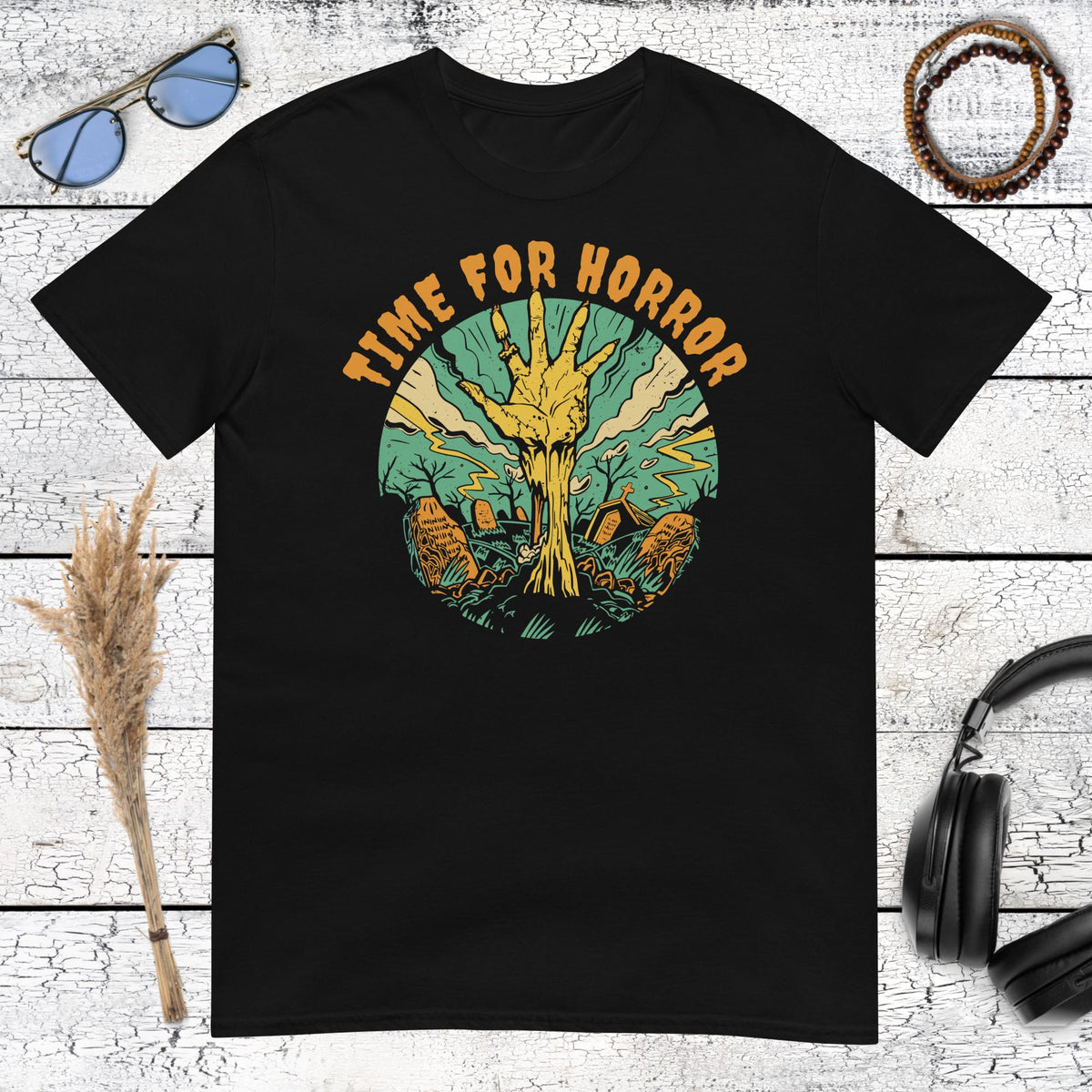 Time for Horror T-Shirt – black, front view