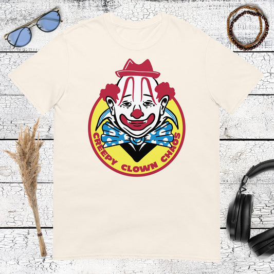 Creepy Clown Club T-Shirt – natural, front view